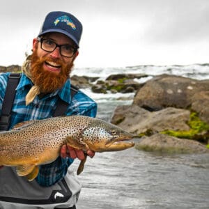Stór urriði úr blöndukvíslum